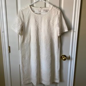 Loft Off White Dress